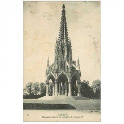 carte postale ancienne LAEKEN. Monument Léopold Ier 1908