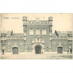 carte postale ancienne LIEGE. La Prison 1906