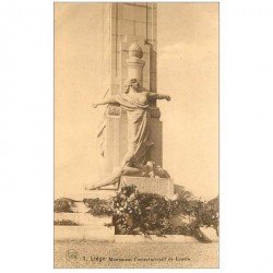 carte postale ancienne LIEGE. Monument de Loucin