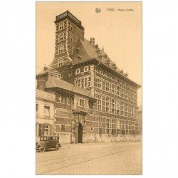 carte postale ancienne LIEGE. Musée Curtius et voiture ancienne