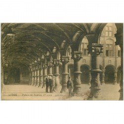 carte postale ancienne LIEGE. Palais de Justice Galerie 1912