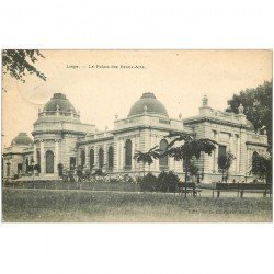 carte postale ancienne LIEGE. Palais des Beaux Arts 1913