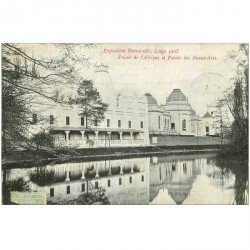 carte postale ancienne LIEGE. Palais des Beaux Arts et Afrique 1905 Exposition Universelle