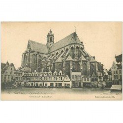 carte postale ancienne LOUVAIN LEUVEN. Cathédrale Saint Pierre