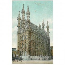 carte postale ancienne LOUVAIN LEUVEN. Hôtel de Ville