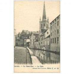 carte postale ancienne LOUVAIN LEUVEN. La Demi Rue la Dyle