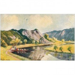 LUXEMBOURG. Durbuy. L'Ourthe embarcation