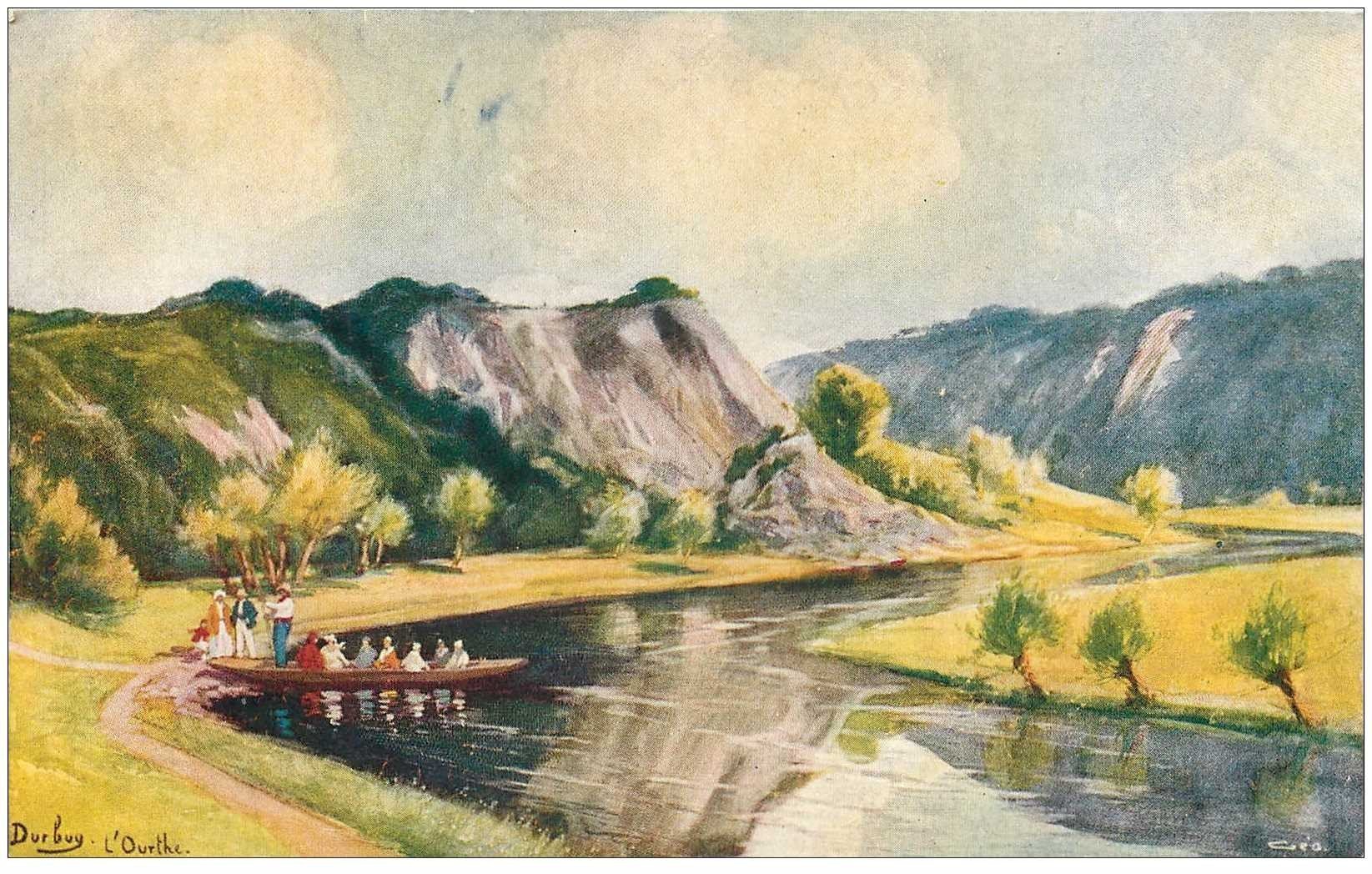 LUXEMBOURG. Durbuy. L'Ourthe embarcation