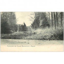 carte postale ancienne MAULDE. Pensionnat Dames Bernardines. Timbre taxe 1906