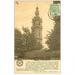 carte postale ancienne MONS. Le Beffroi 1911 pour Tonkin