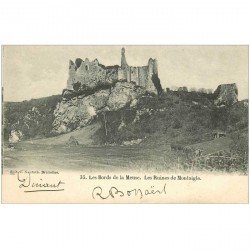 carte postale ancienne MONTAIGLE. Les Ruines 1902