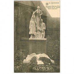 carte postale ancienne MOUSCRON. Monument Héros et Martyrs Grande Guerre