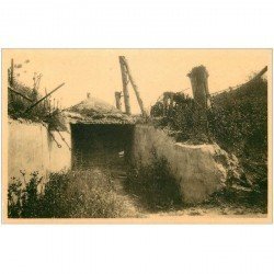 carte postale ancienne NIEUPORT REDAN. Abris bombardé