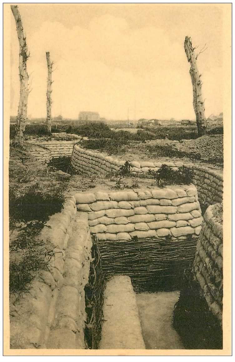 carte postale ancienne NIEUPORT REDAN. Tranchée première ligne