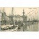 carte postale ancienne OSTENDE OOSTENDE. Bassin II avec Morutier 1903