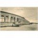carte postale ancienne OSTENDE OOSTENDE. Digue Galeries Palace Hôtel et canons