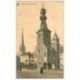 carte postale ancienne THIELT. Belfort met kerktoren 1924