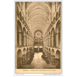 carte postale ancienne TOURNAY. Les Orgues de la Cathédrale