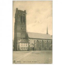 carte postale ancienne VEURNE FURNES. Eglise Saint Nicolas 1915
