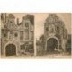 carte postale ancienne YPRES IEPER. Brasserie Donck Rue Dixmude avant et après Bombardement