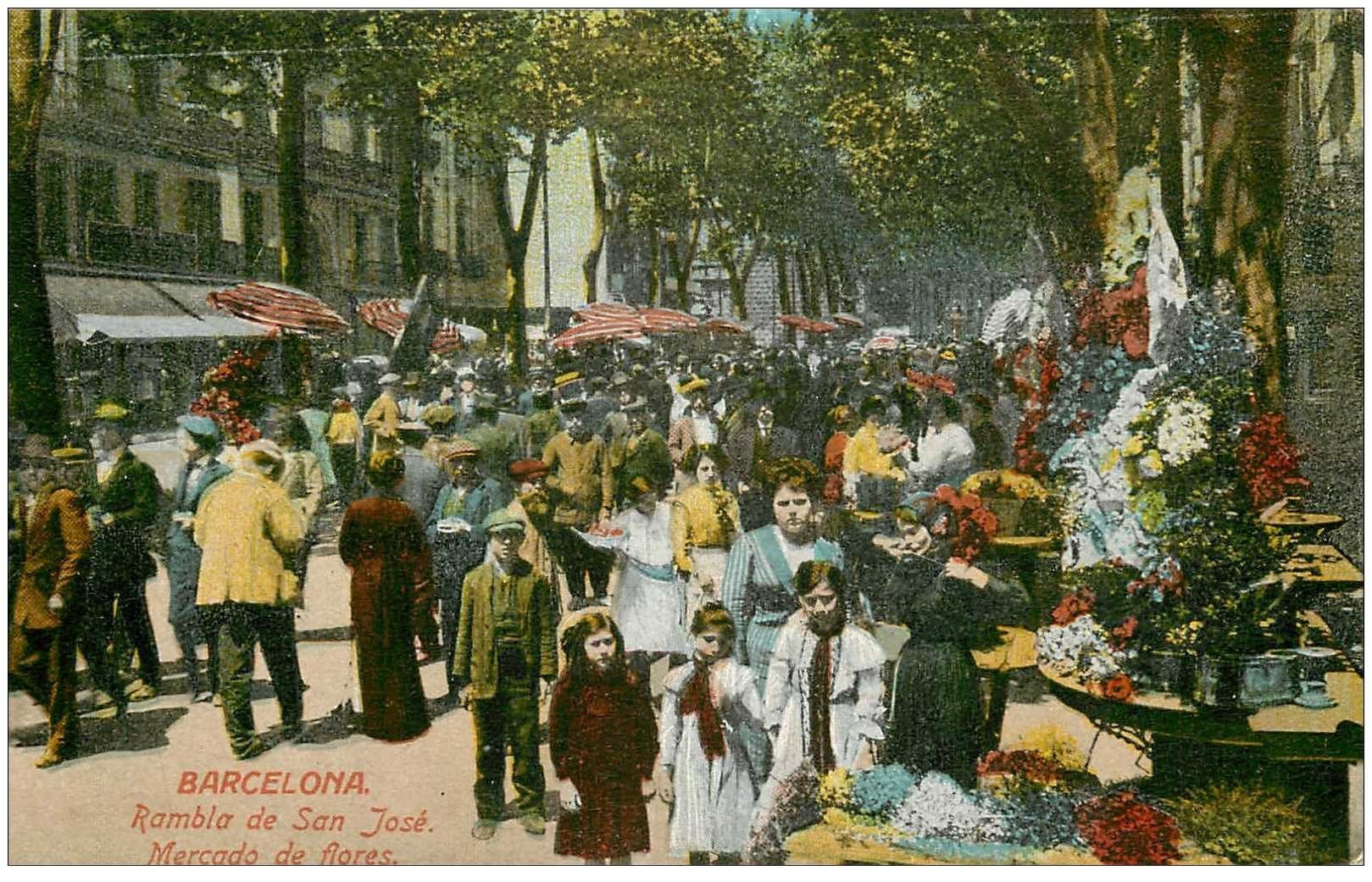 BARCELONA. Mercado de Flores Rambla de San José