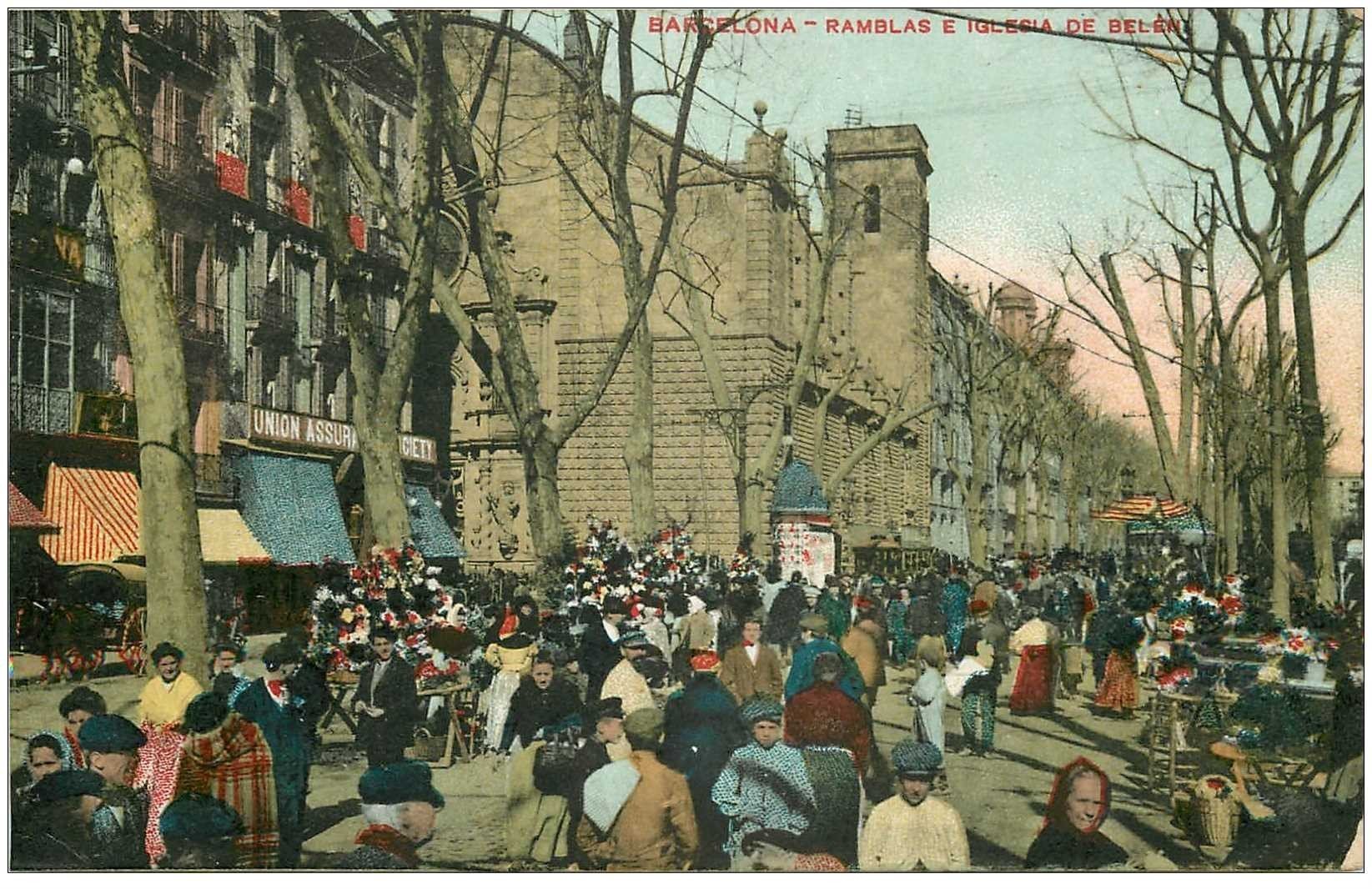 BARCELONA. Ralblas e Iglesia de Belén