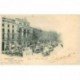 carte postale ancienne BARCELONA. Rambla del Centro 1903 Tramways et attelages