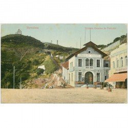 carte postale ancienne BARCELONA. Tipidabo Estacion de Funicular