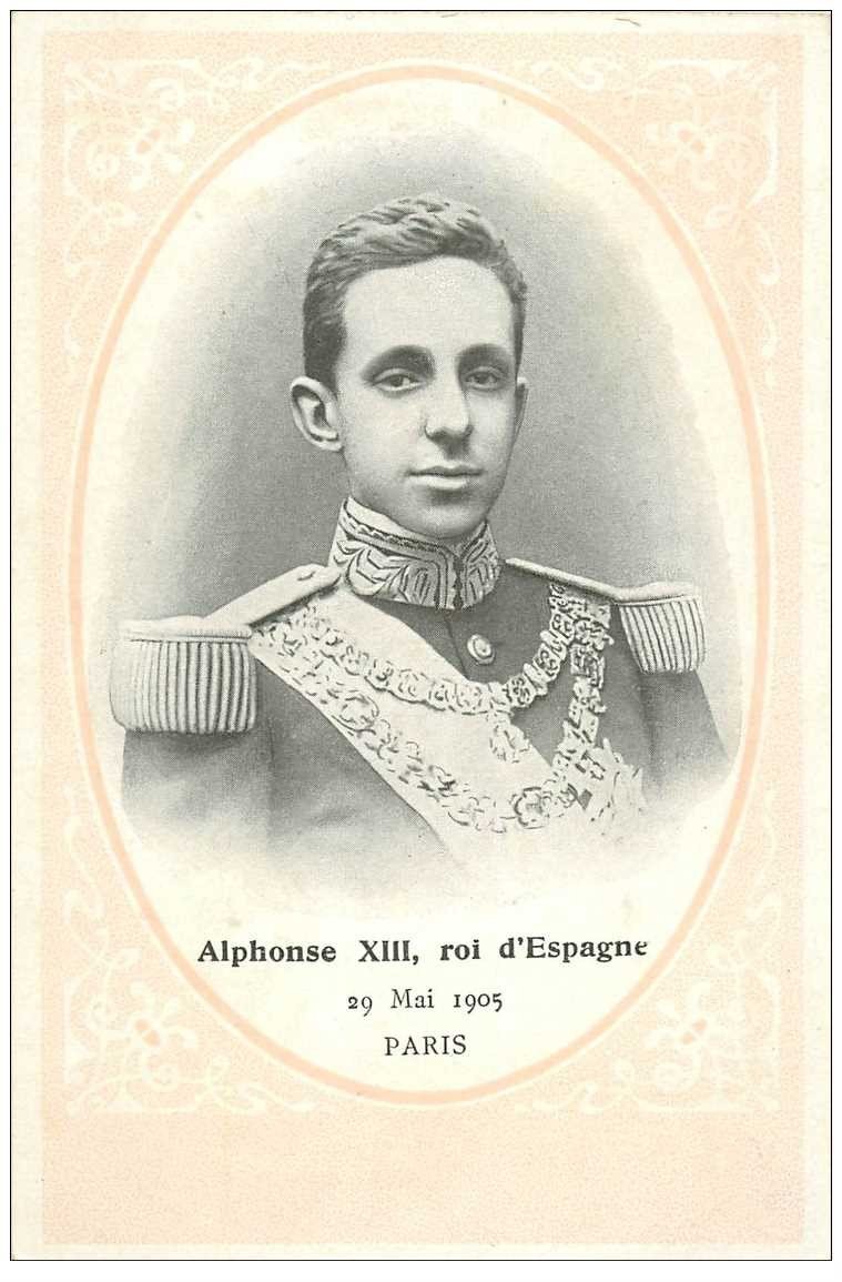 ESPAGNE. Alphonse XIII Roi d'Espagne le 29 Mai 1905 à Paris