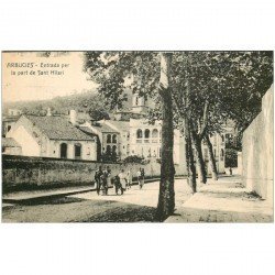 carte postale ancienne ESPAGNE. Arbucies. Entrada per la part de Sant Hilari 1927