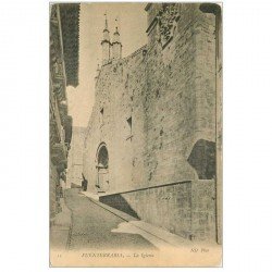 carte postale ancienne Espagne. FUENTERRABIA. La Iglesia vers 1900