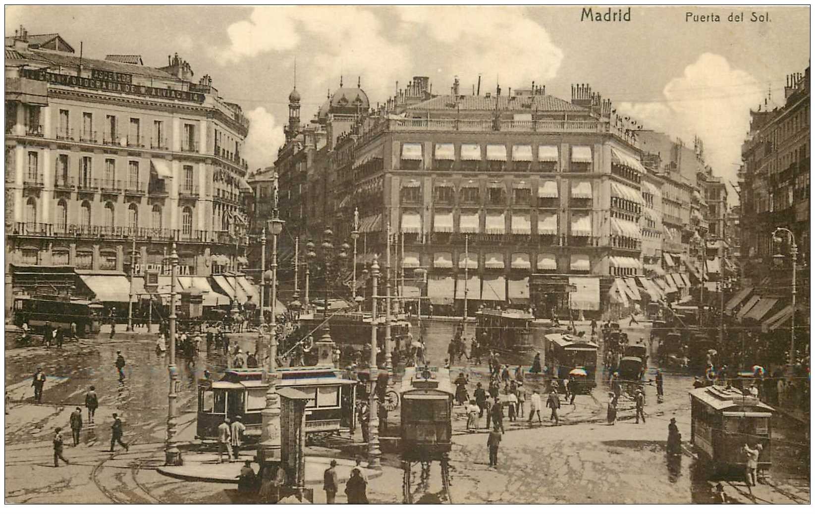 ESPAGNE. Madrid. Tramways Puerta del Sol