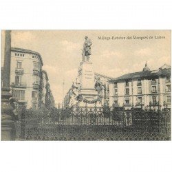 carte postale ancienne Espagne. MALAGA. Estatua del Marqués de Larios