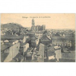 carte postale ancienne Espagne. MALAGA. Un aspecto de la poblacion