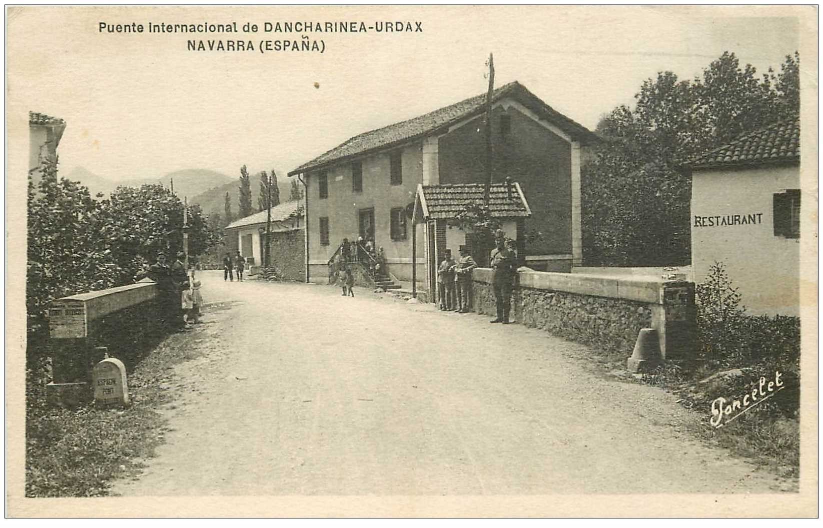 Espagne. NAVARRA. Puente Internacional de Dancharinea Urdax 1932