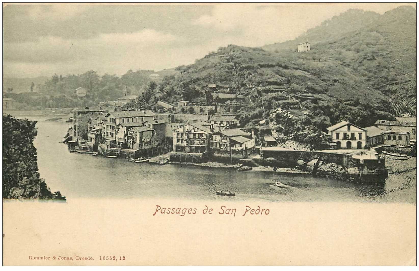carte postale ancienne Espagne. Passages de San Pedro vers 1900
