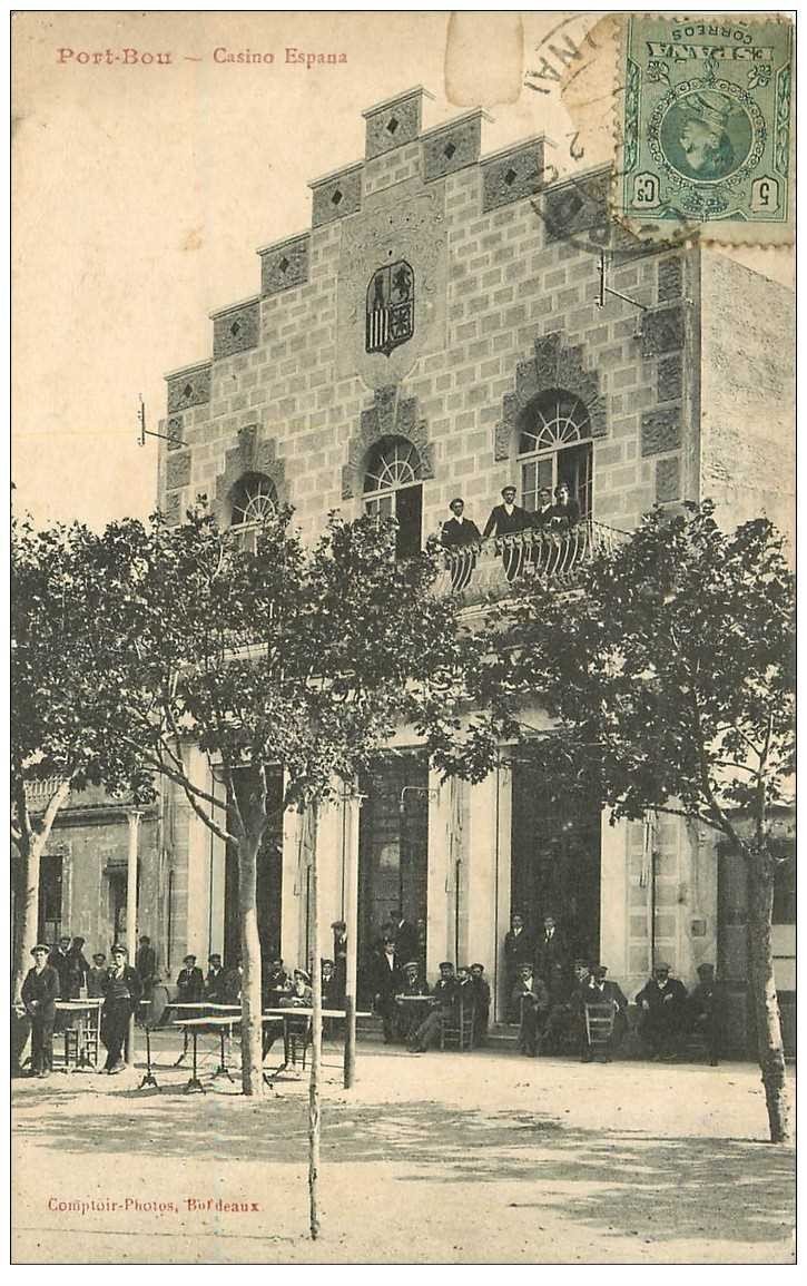 ESPAGNE. Port Bou. Casino Espana vers 1922...