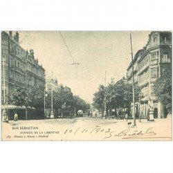 Espagne. SAN SEBASTIAN. Avenida de la Libertad 1903