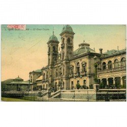 carte postale ancienne Espagne. SAN SEBASTIAN. El Gran Casino 1911
