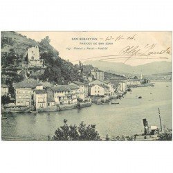 carte postale ancienne Espagne. SAN SEBASTIAN. Pasajes de San Juan 1904