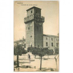 carte postale ancienne Espagne. SEGOVIA. Torreon de Arias Davila 1923