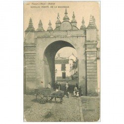 carte postale ancienne Espagne. SEVILLA. Puerta de la Macarena (défauts)...