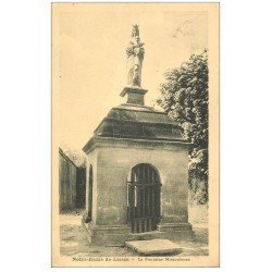 carte postale ancienne 02 NOTRE-DAME-DE-LIESSE. L'Eglise. La Fontaine Miraculeuse 1931