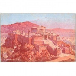 carte postale ancienne GRECE. Athènes. Acropole