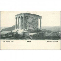 carte postale ancienne GRECE. Athènes. Temple de Victoire