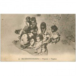 carte postale ancienne GRECE. Macédoine Florina. Tziganes 1918