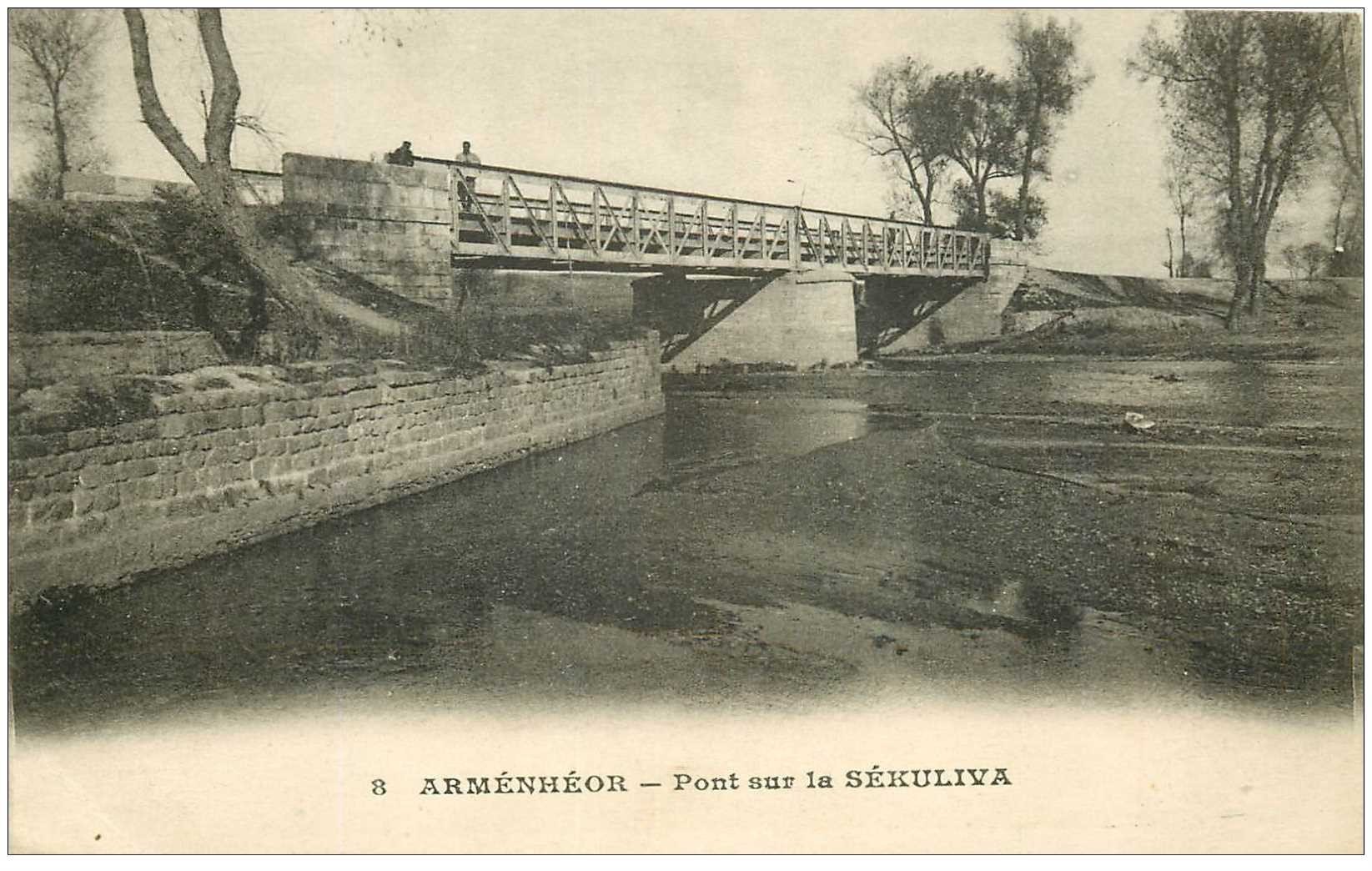 GRECE. Macédoine. Arménhéor Pont sur la Sékuliva 1918