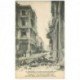 carte postale ancienne GRECE. Salonique incendie 1917 Café Floca Hôtel de Rome Rue Bulgaroctone