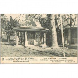 carte postale ancienne GRECE. Salonique Salonica. Eglise Saint Georges Fontaine aux ablutions