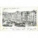 carte postale ancienne GENOVA. Piazza Caricamento 1902 GÊNES